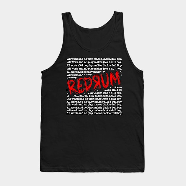 19th Edition's REDRUM Tank Top by 19th Edition